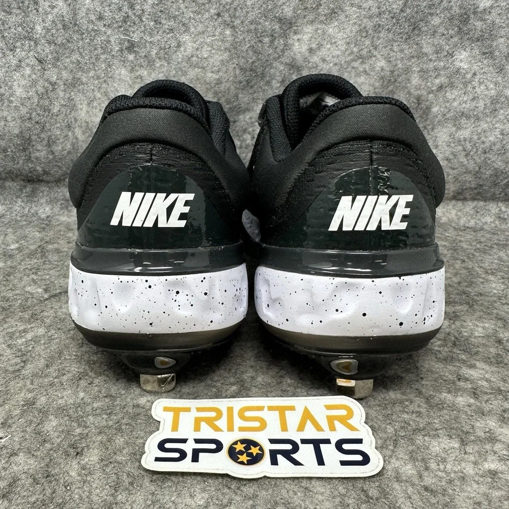 Nike Alpha Huarache Elite 4 Baseball Cleats Men Sz 7.5 Black Metal DJ6521-003